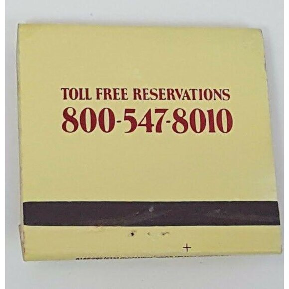 Matchbook Cover Red Lion Inns Gold Foil 21 Locations 30 Strike - Picture 3 of 5